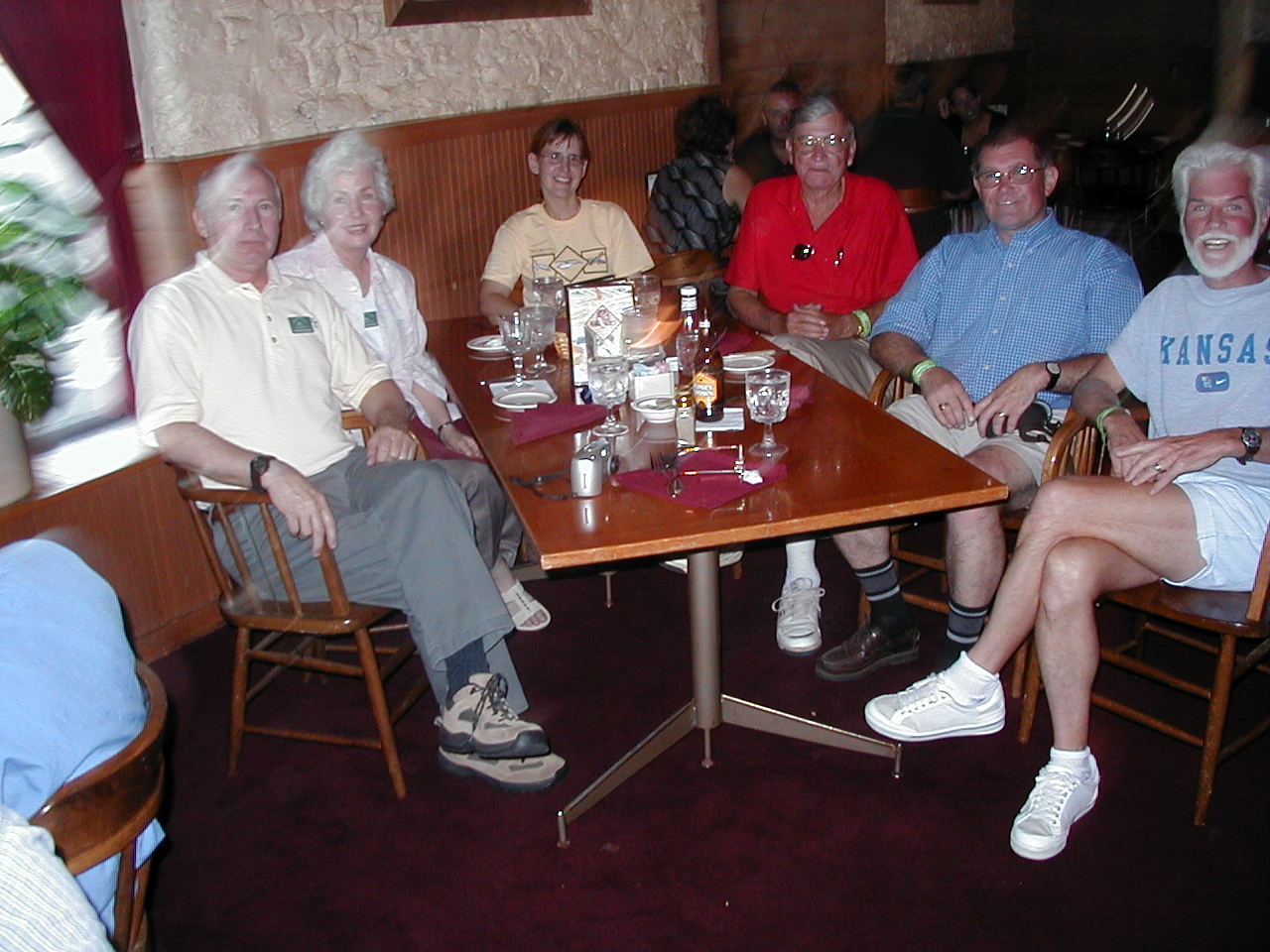 Club Members Oshkosh Dinner Rendezvous; Dennis & Phyllis Raddant, Vera Martinovich, Wayne Westerman, Harry Wiebe, Nick Wener