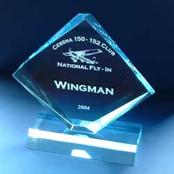Clinton Fly-In 2004 Wingman Trophy Hung and Kirk's Bottle Drop Trophy